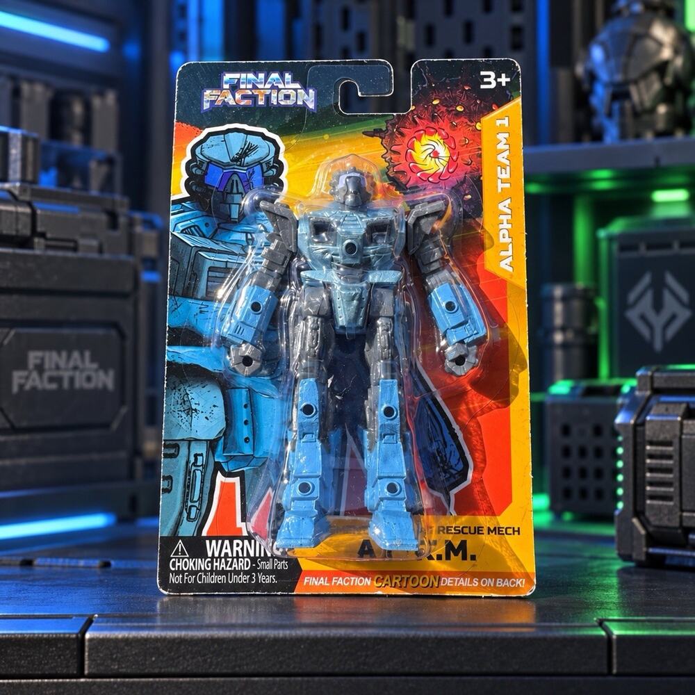 Final Faction A.C.R.M. Rescue Mech Alpha Team 1 Series 1 Figure Sealed